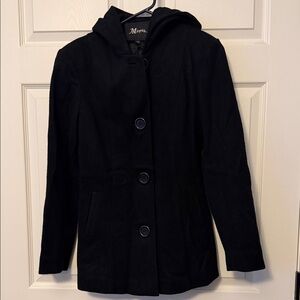 Maria Black Hooded Wool Coat